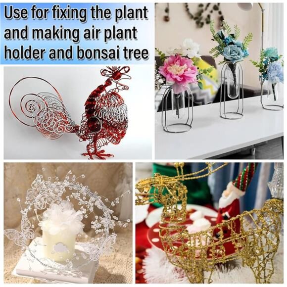 3mm Craft Wire for Sculpting, 52 Ft Aluminum Wire Bendable Thick Metal Wire - Picture 5 of 8